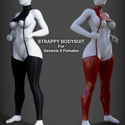 Strappy Bodysuit for Genesis 8 Females by PH3Dee