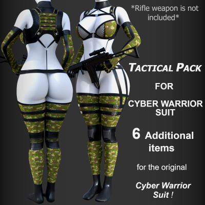 Tactical Pack for Cyber Warrior Suit by PH3Dee