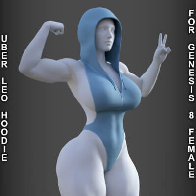 Uber Leo Hoodie for Genesis 8 Female by PH3Dee