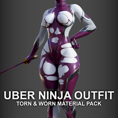 Uber Ninja Outfit Material Pack by PH3Dee