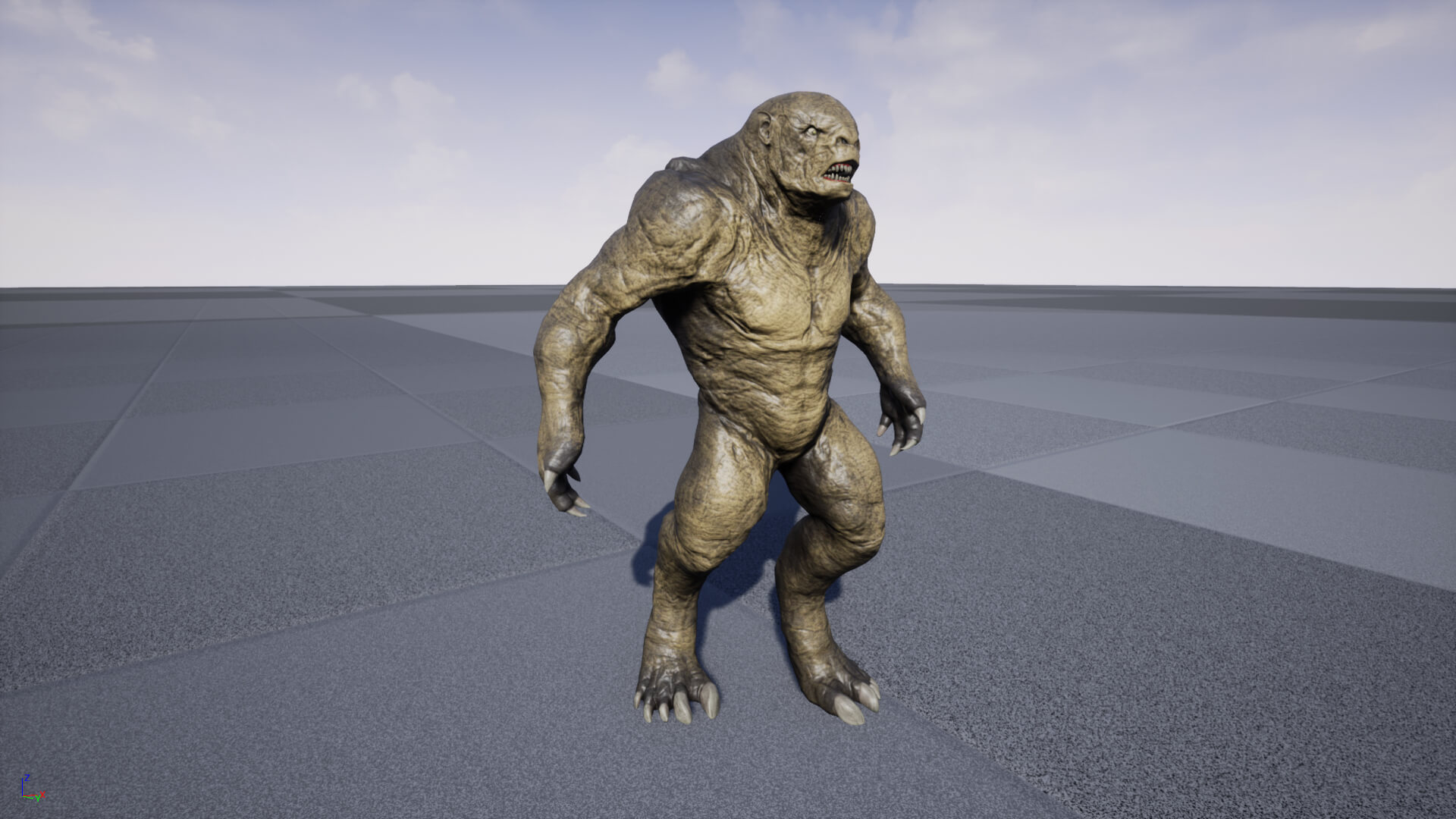 Big Monster Game Ready - 3D Model by Phazan