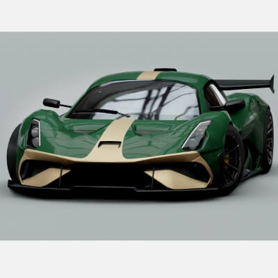 Brabham BT62 R 3D Model by Phazan
