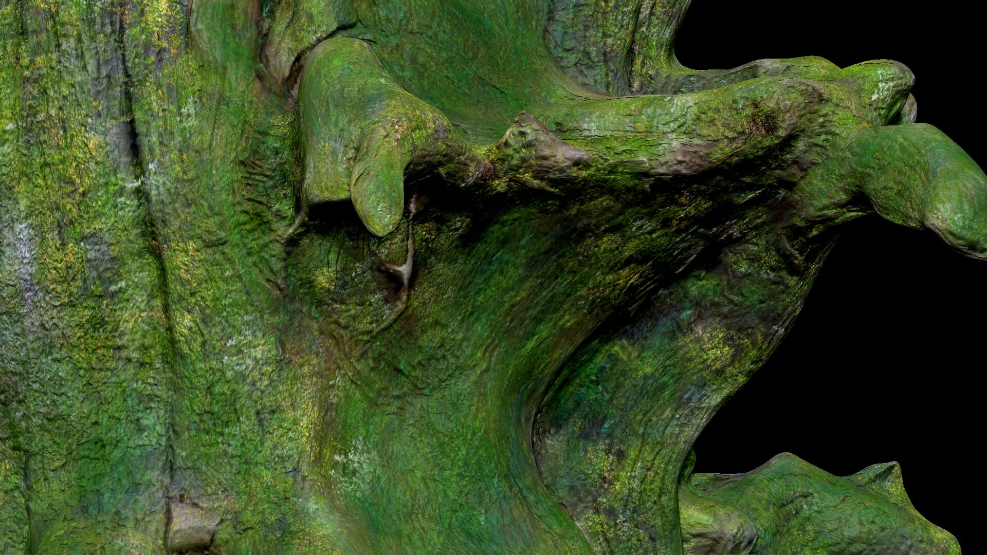 Dead Moss Tree Stump V1 - 3D Model by Phile Rain