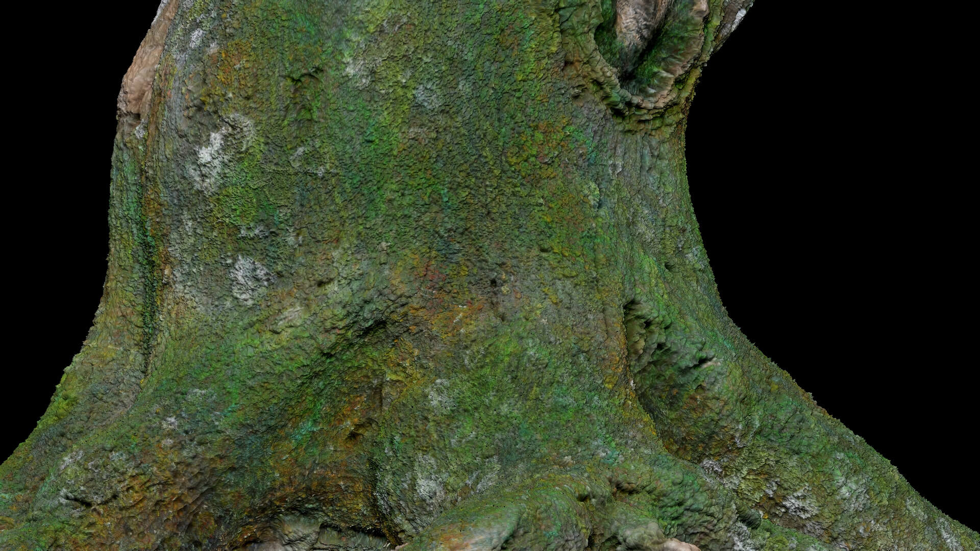 Dead Moss Tree Stump V2 - 3D Model by Phile Rain