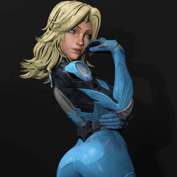 Marvel Rivals - Hela G8F 3D Render by PhysX 3D Assets