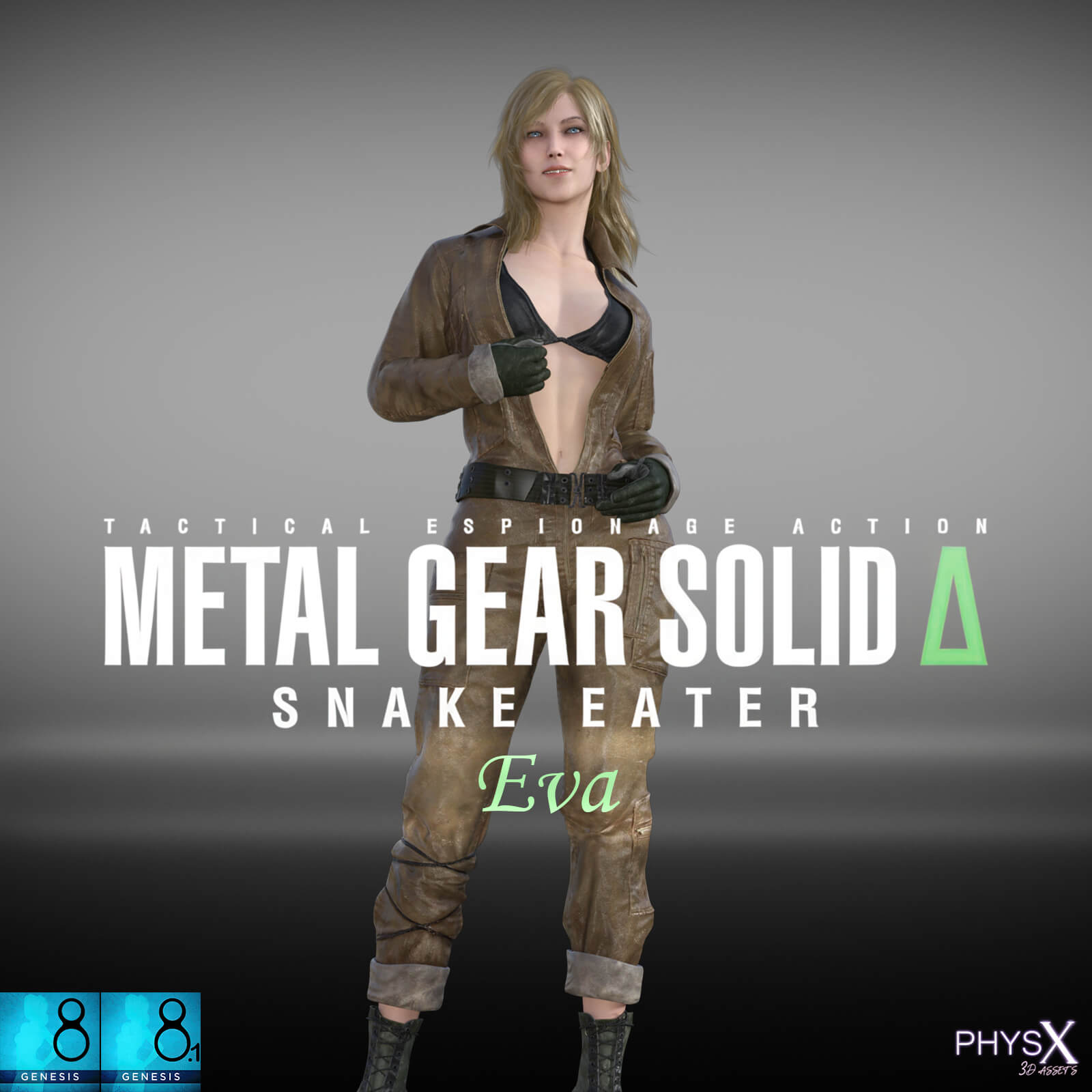 Metal Gear Solid Delta Snake Eater - Eva G8f & G8.1 3D Render