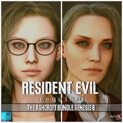 Resident Evil Requiem - The Ashcrofts for Genesis 8 by PhysX 3D Assets