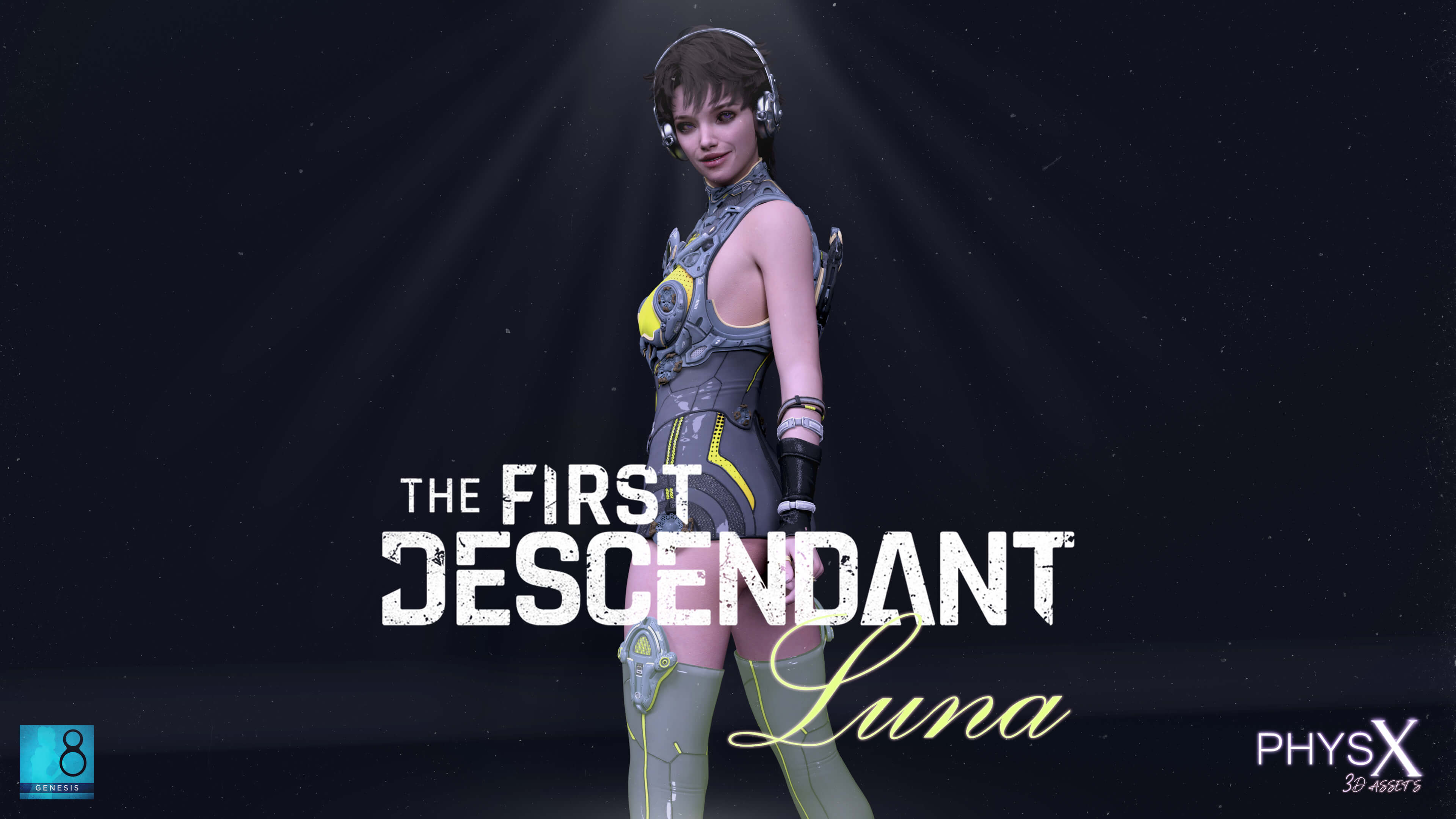 The First Descendant Luna G8F Daz Content by PhysX 3D Assets