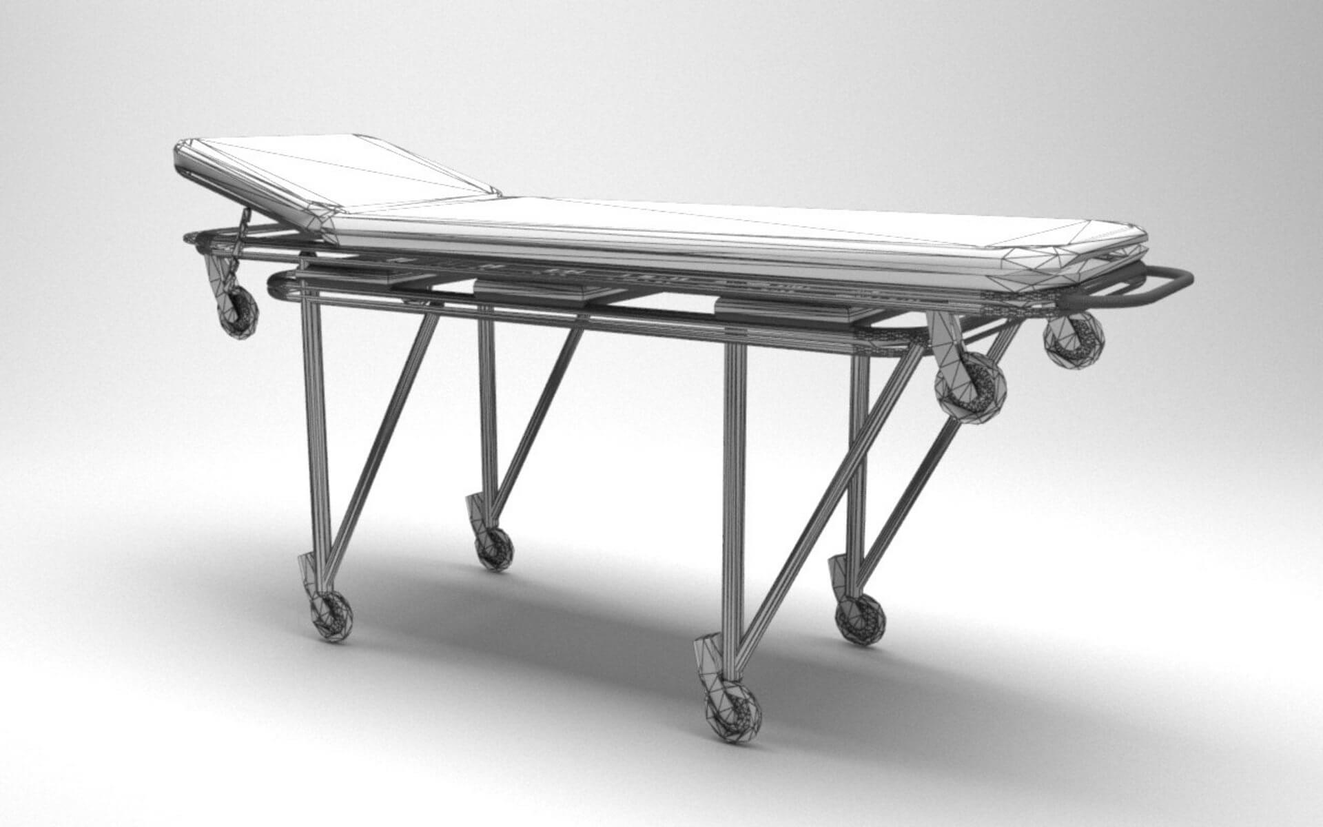 Ambulance Stretcher 3D Model by Pictorer
