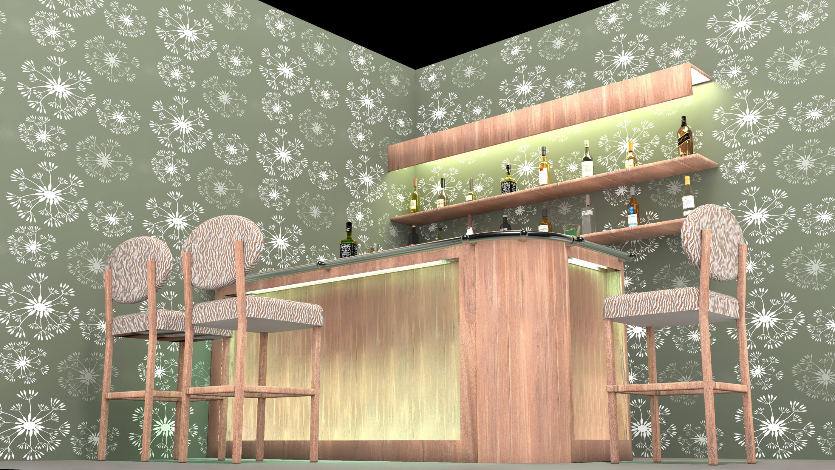 American Bar 4- 4K 3D Model by Pictorer
