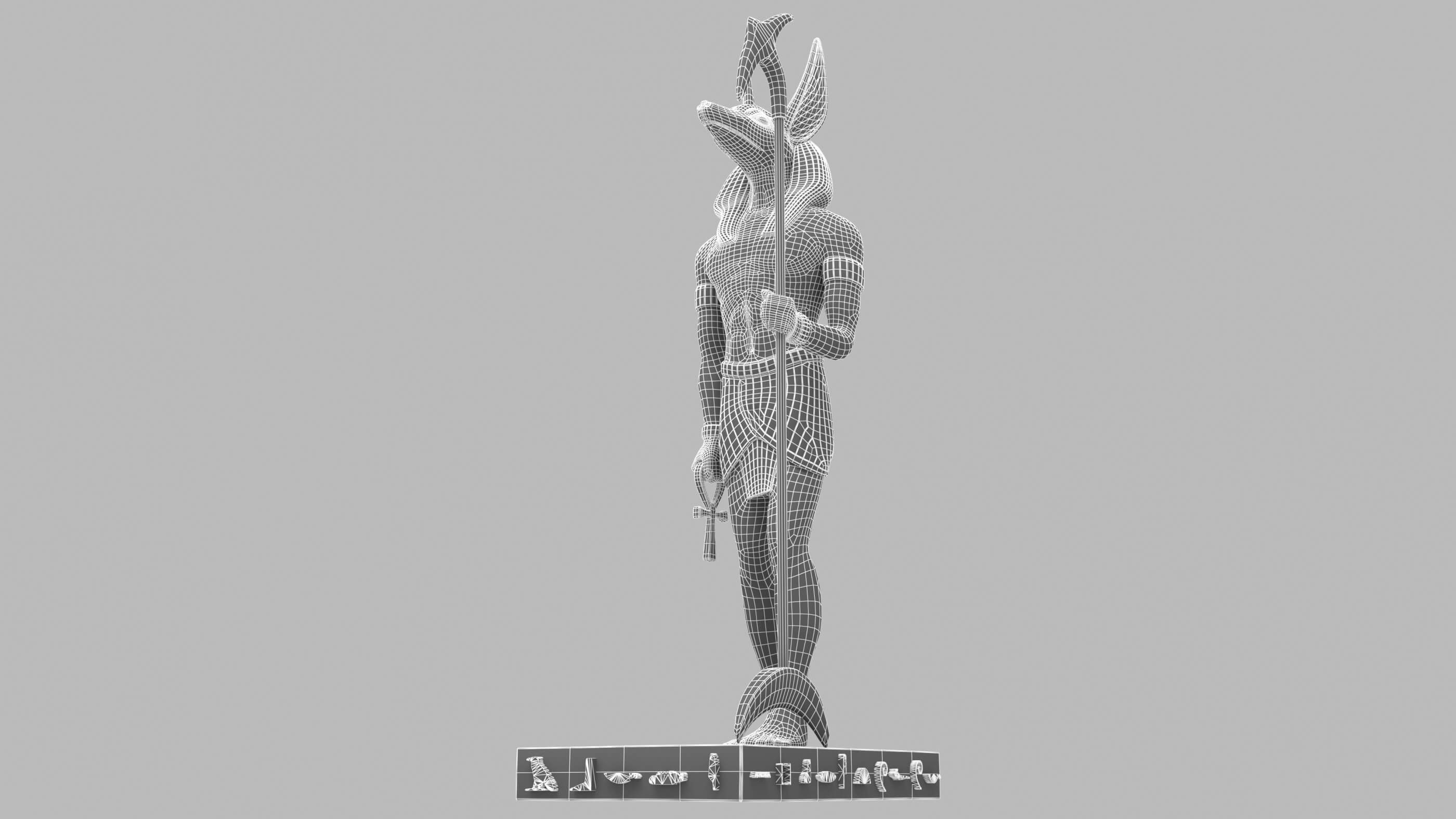 Ancient Egyptian God Anubis 4K - 3D Model by Pictorer