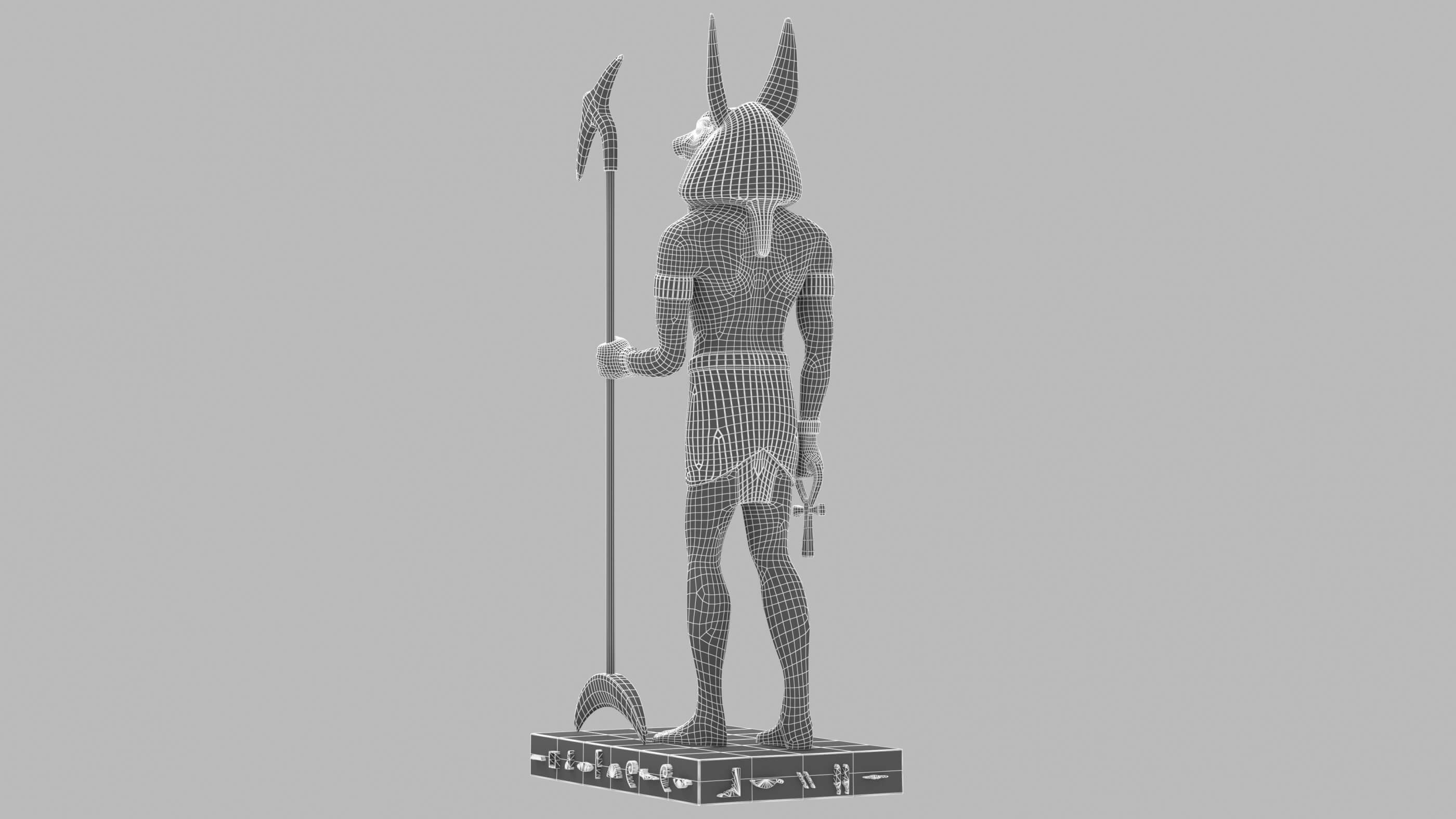 Ancient Egyptian God Anubis 4K - 3D Model by Pictorer