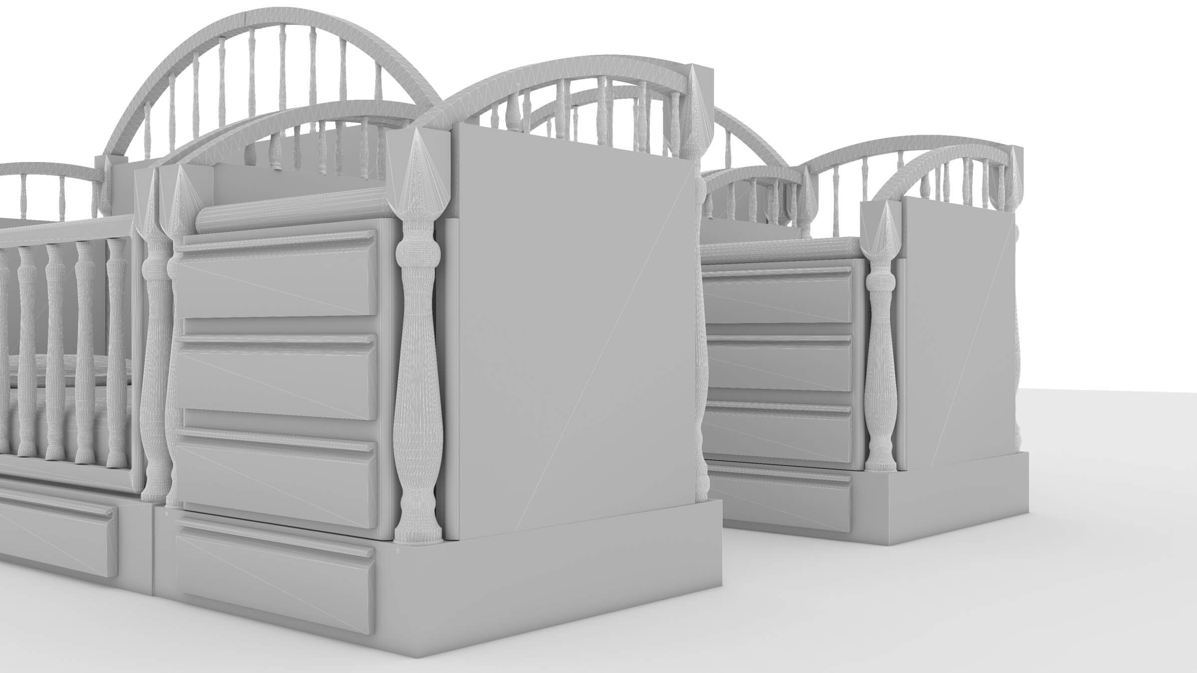 Baby Beds 3D Model by Pictorer