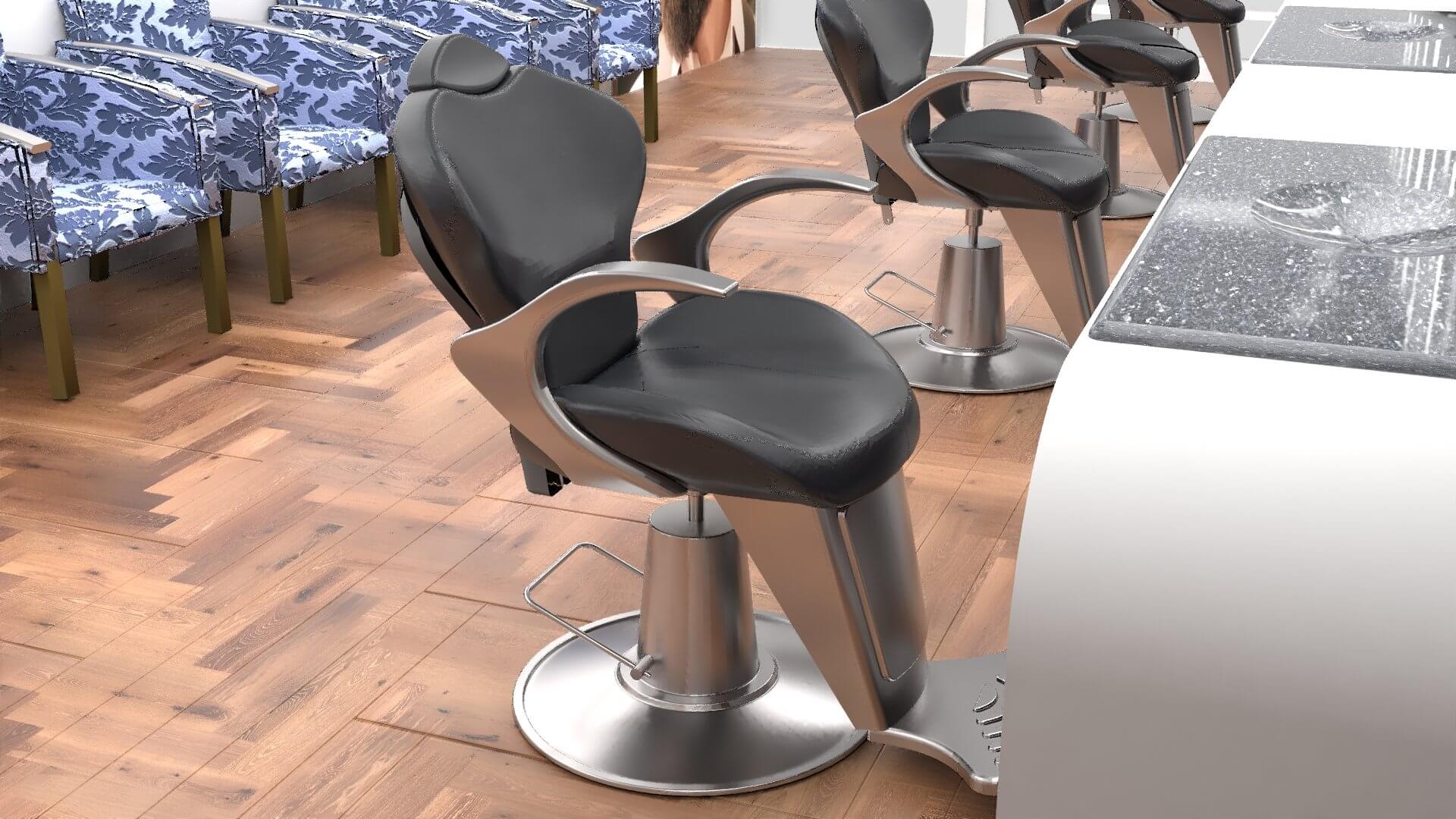 Male Barber Shop 3D Model by Pictorer