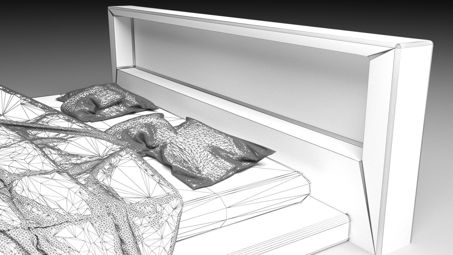 Bed Japan Style 3D Model by Pictorer