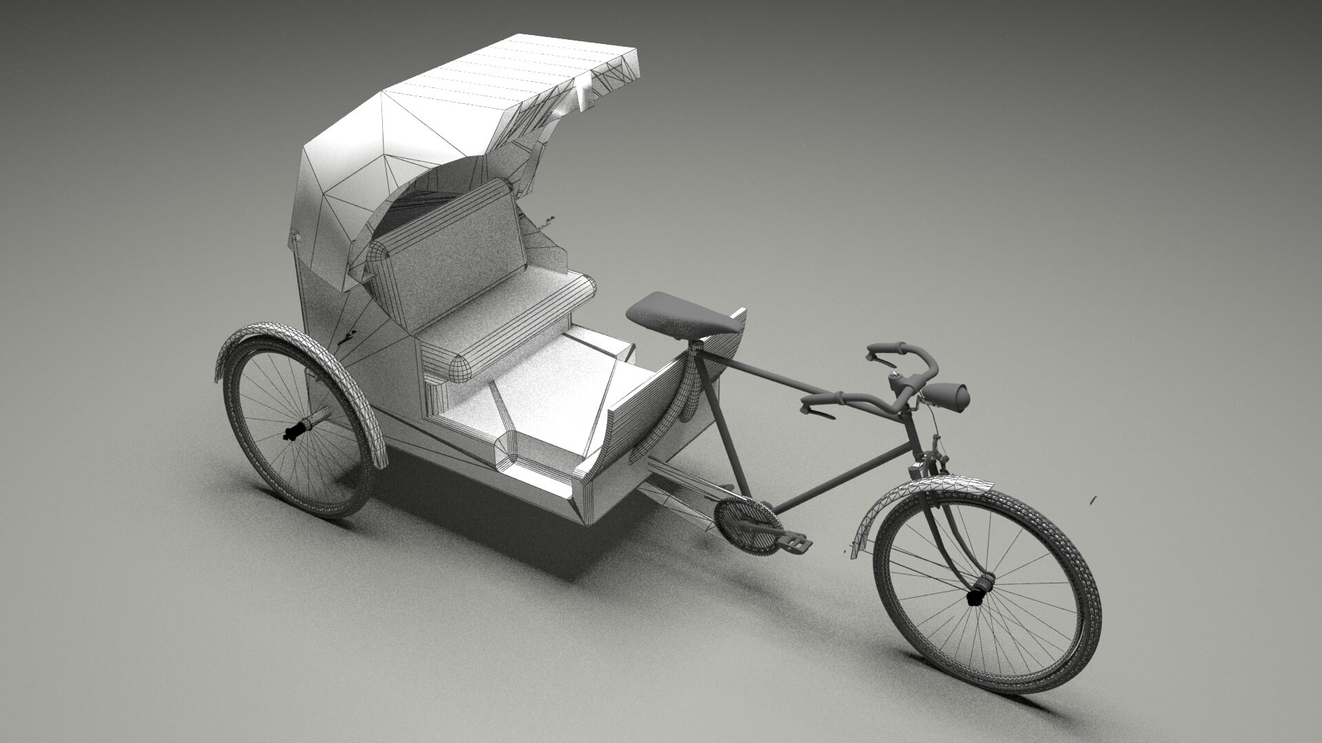 Bike Rickshaw 6 - 3D Model by Pictorer