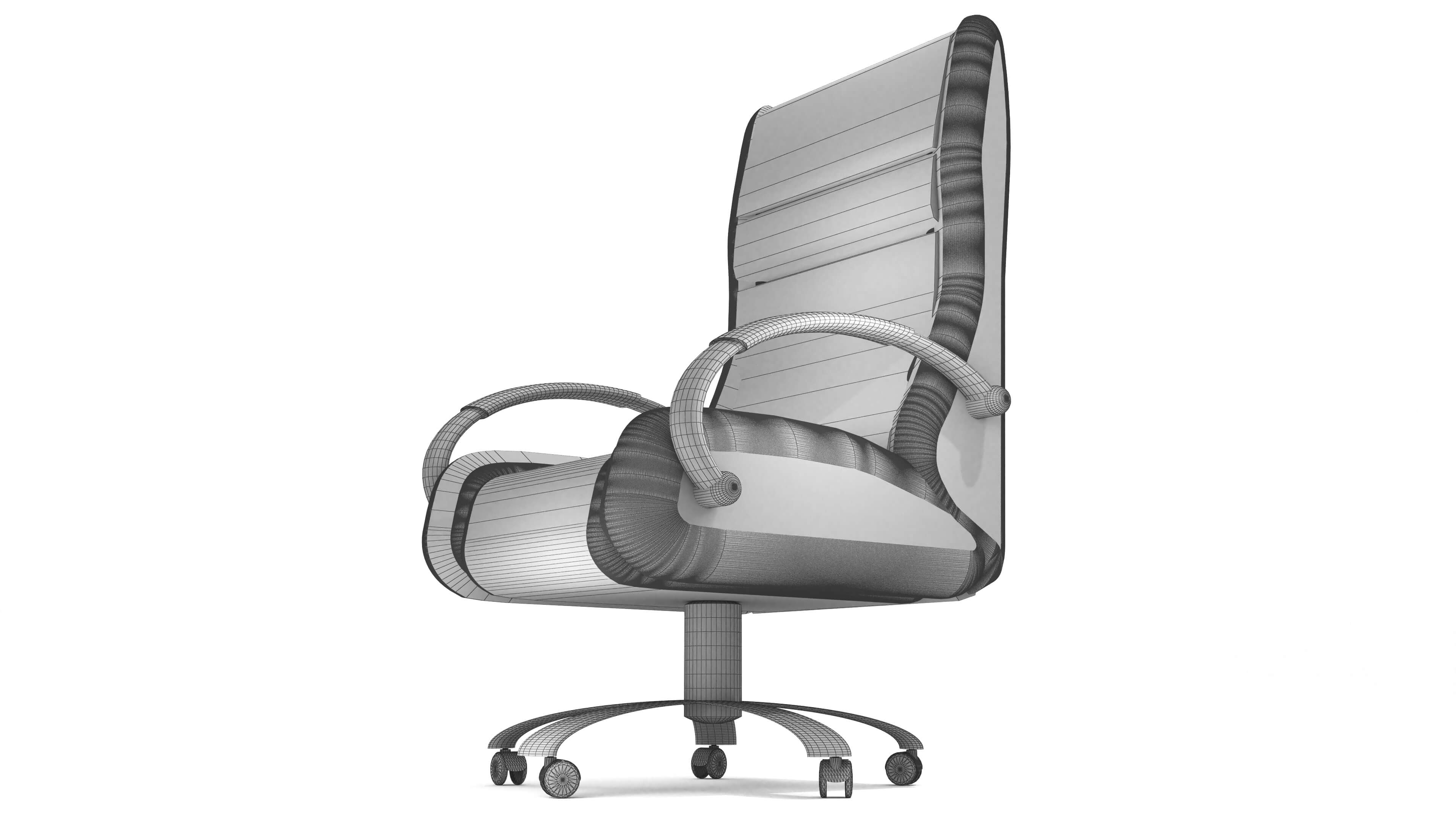 Boss Office Chair 4 3D Model by Pictorer