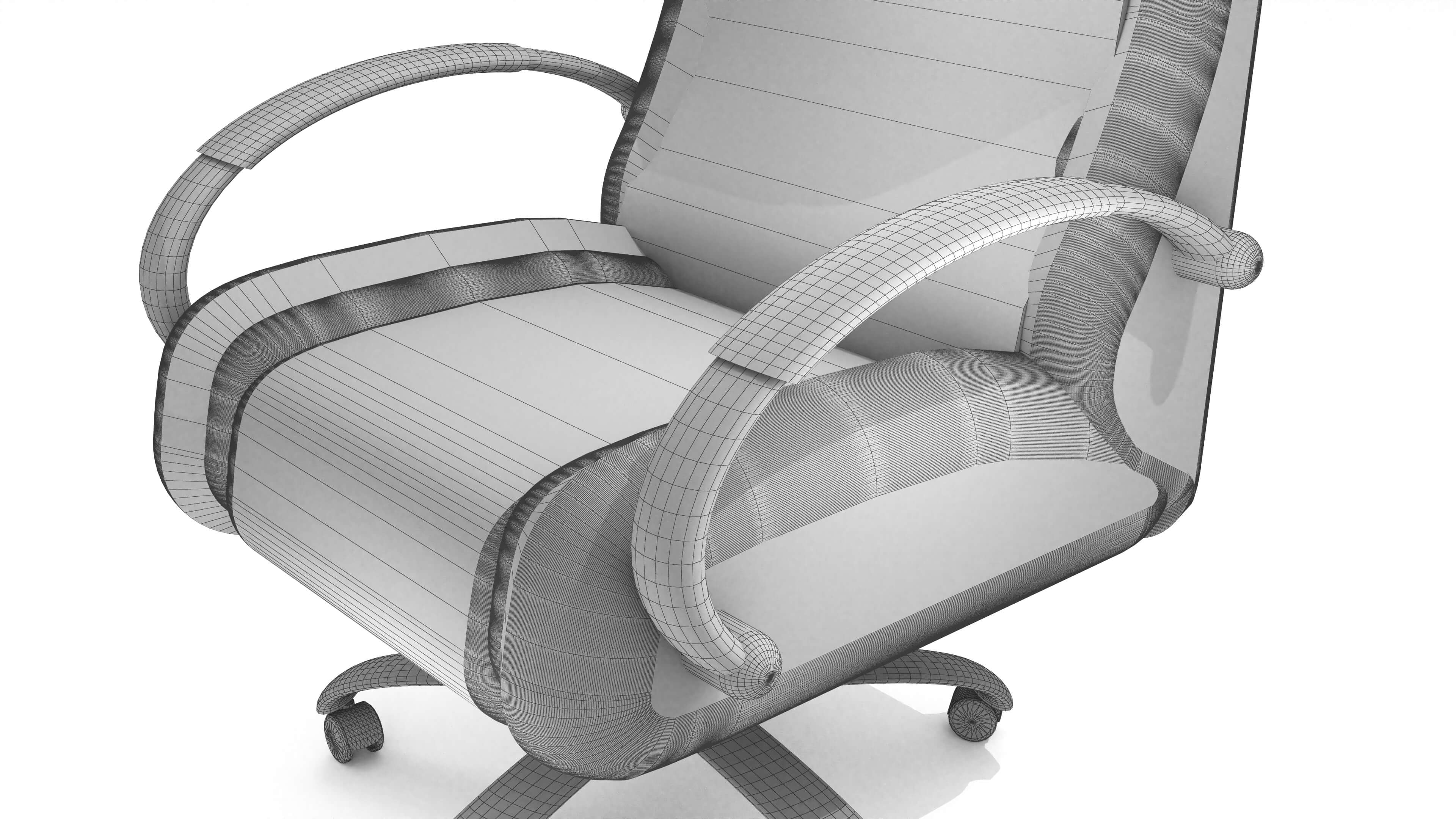 Boss Office Chair 4 3D Model by Pictorer