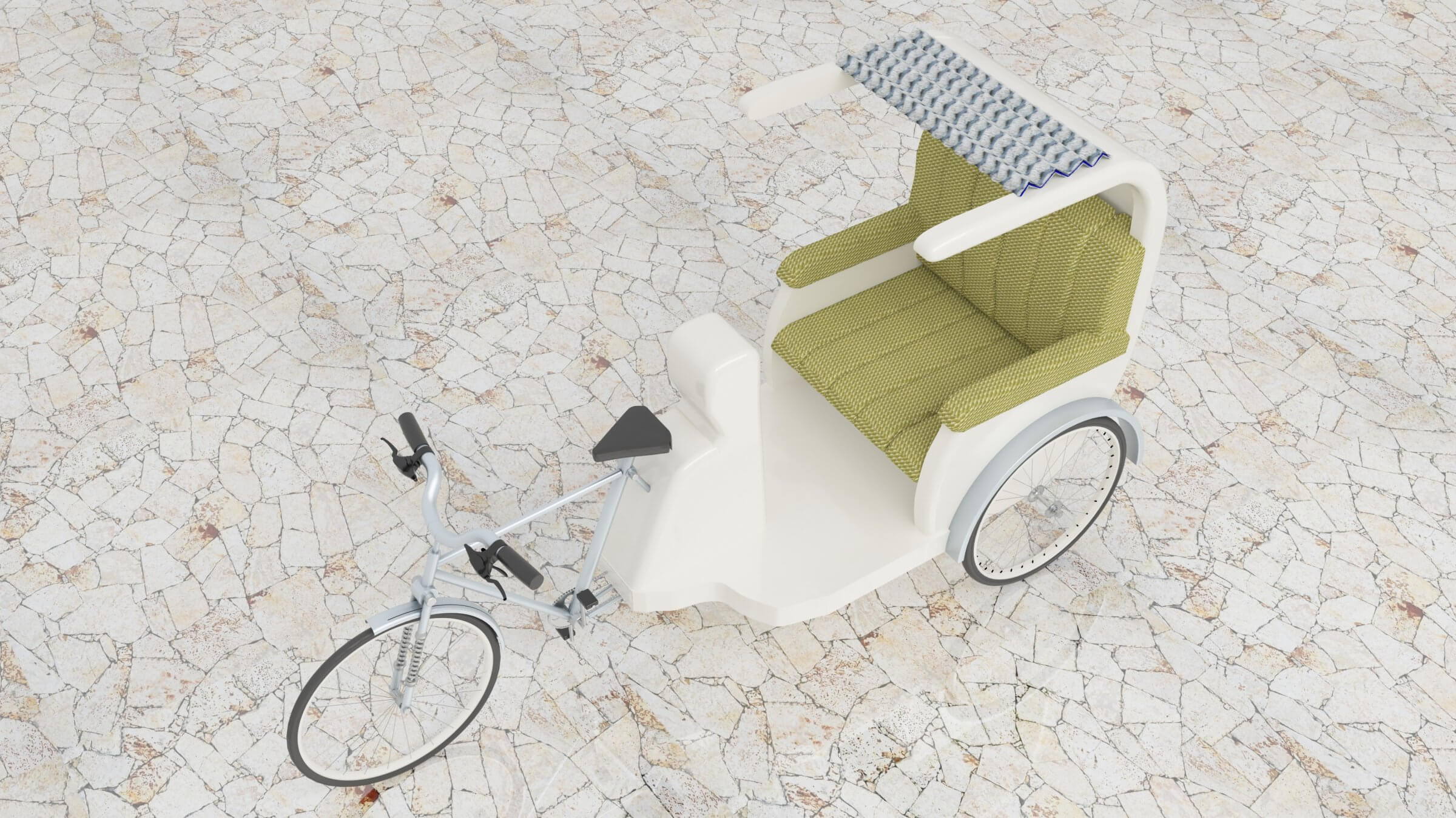 Bike Rickshaw 5 - 4K 3D Model by Pictorer