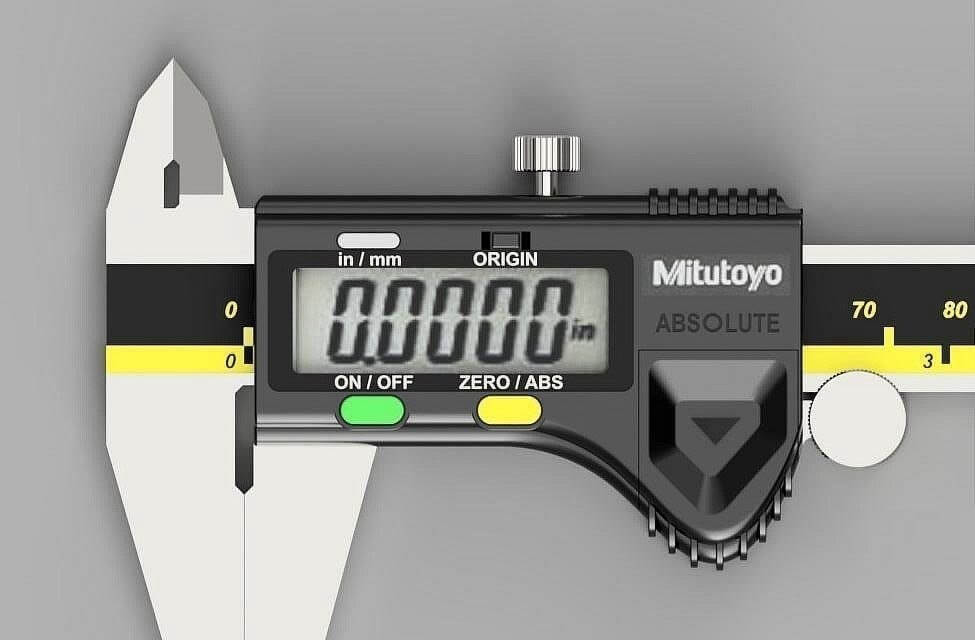 Digital Caliper 3D Model by Pictorer