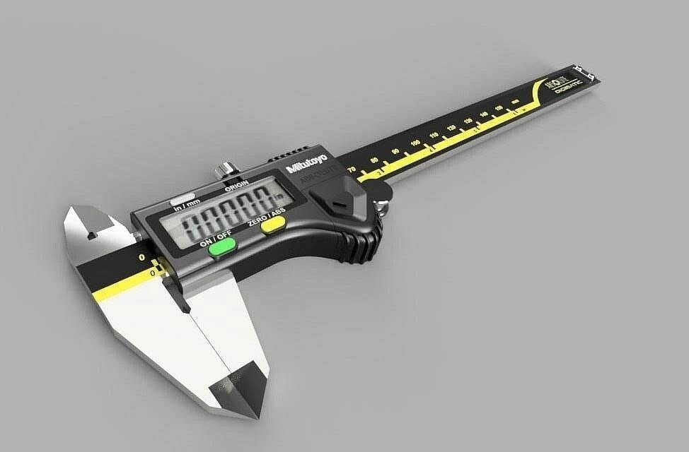 Digital Caliper 3D Model by Pictorer