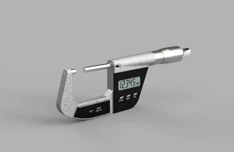 Digital Micrometer 3D Model by Pictorer