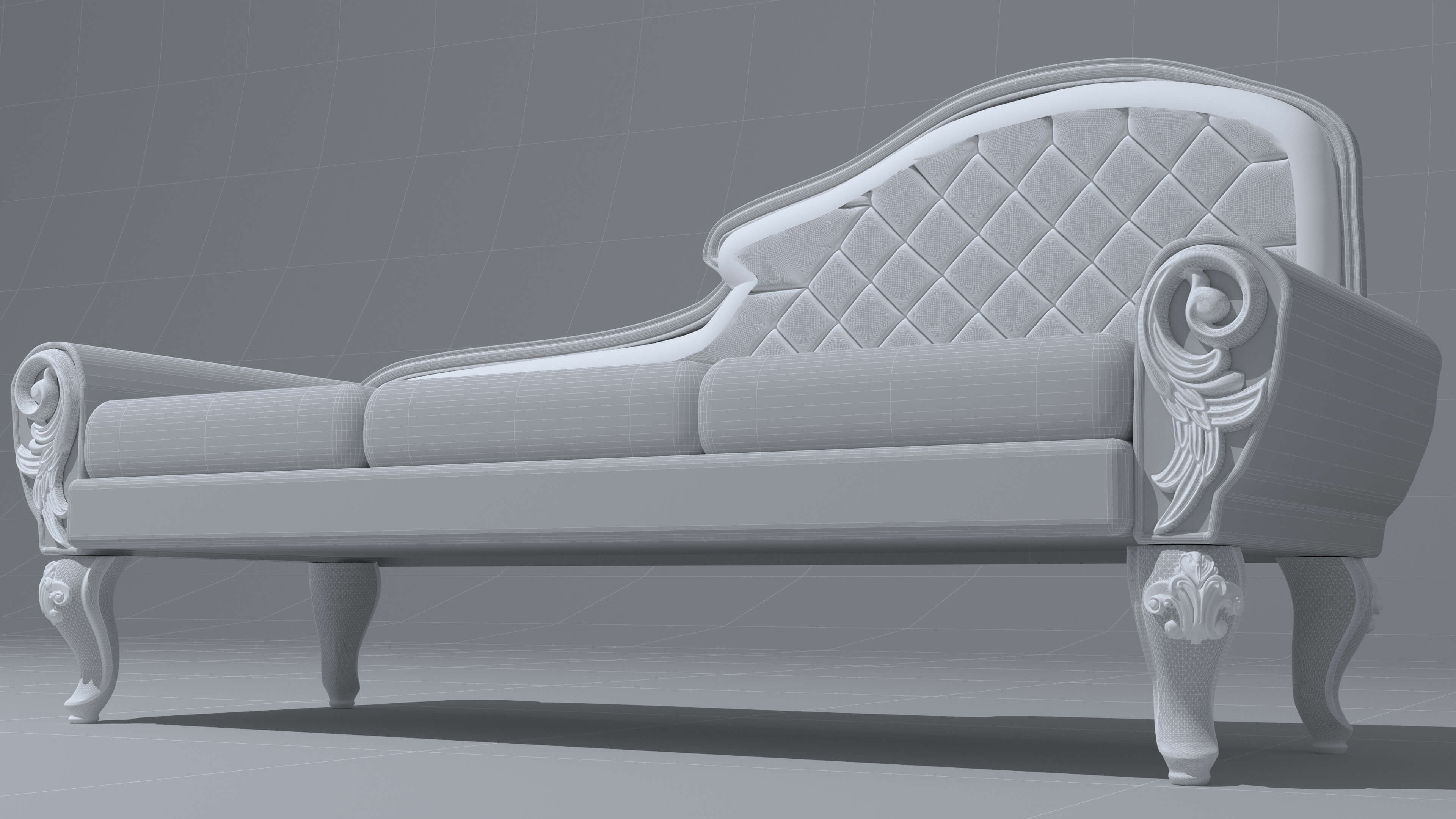 Evelyn on the Divan 4K - 3D Model by Pictorer