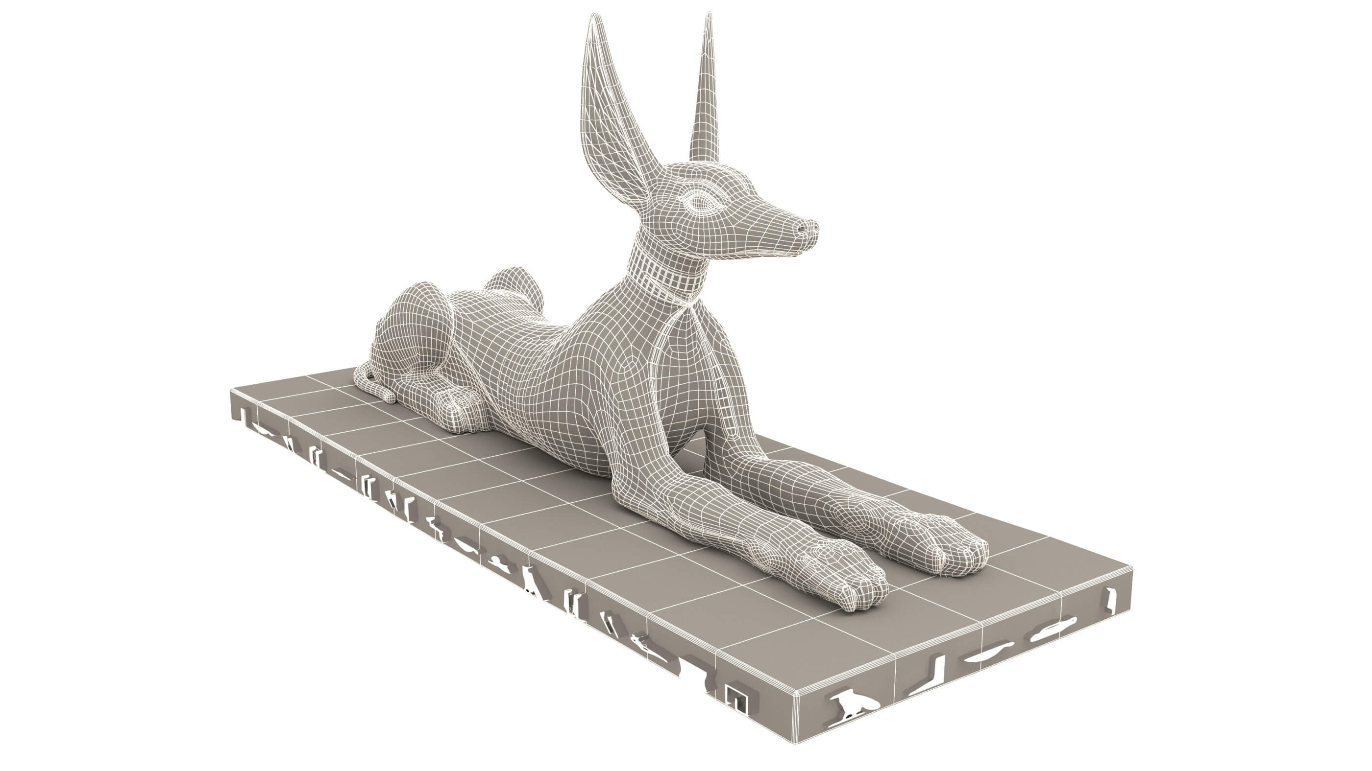 Figure of God Anubis 4K - 3D Model by Pictorer