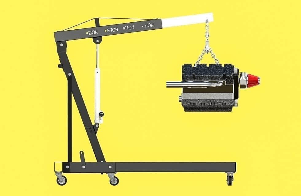 Folding Engine Crane 4K 3D Model by Pictorer