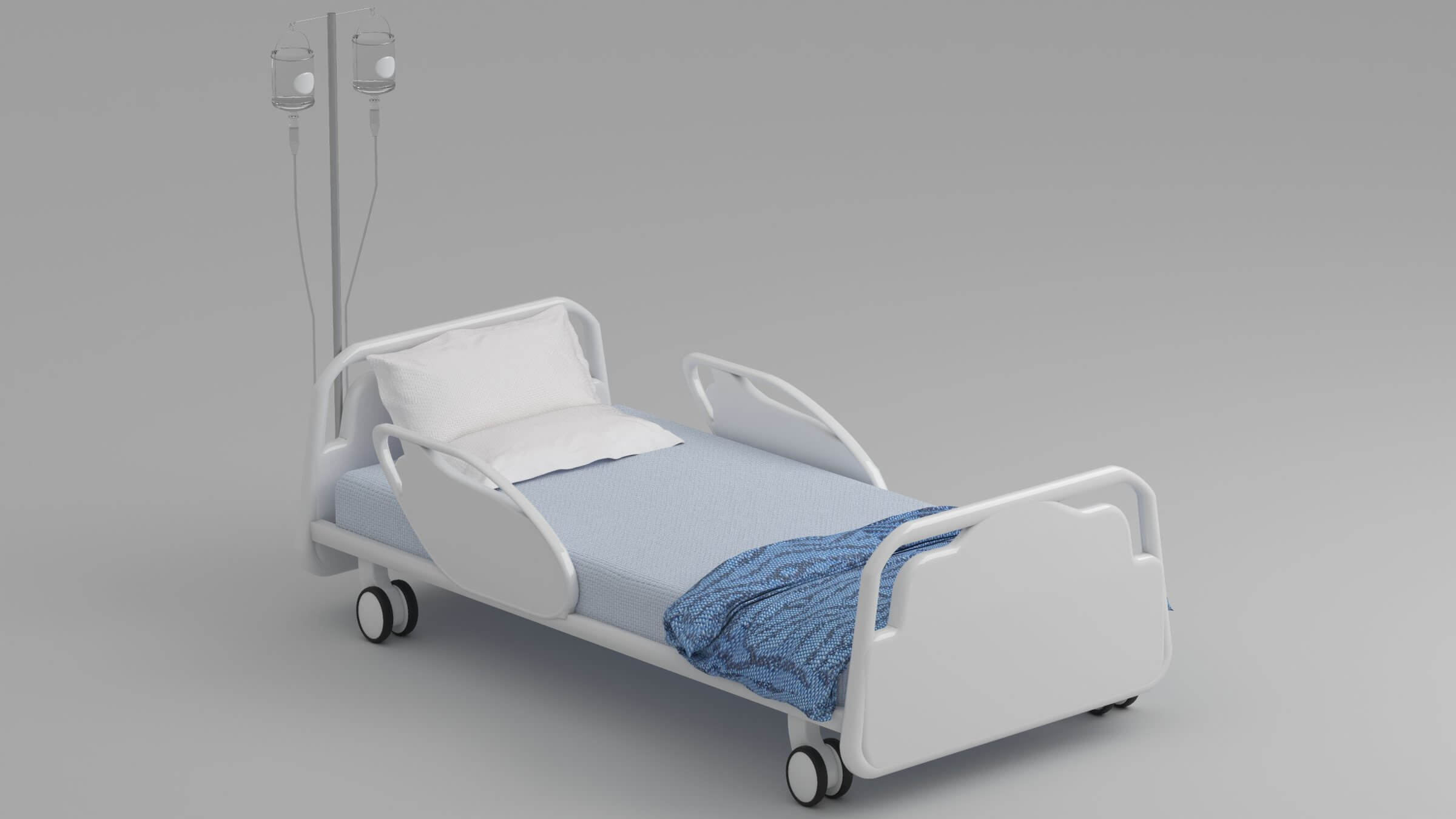 Hospital Bed 4 4K 3D Model by Pictorer