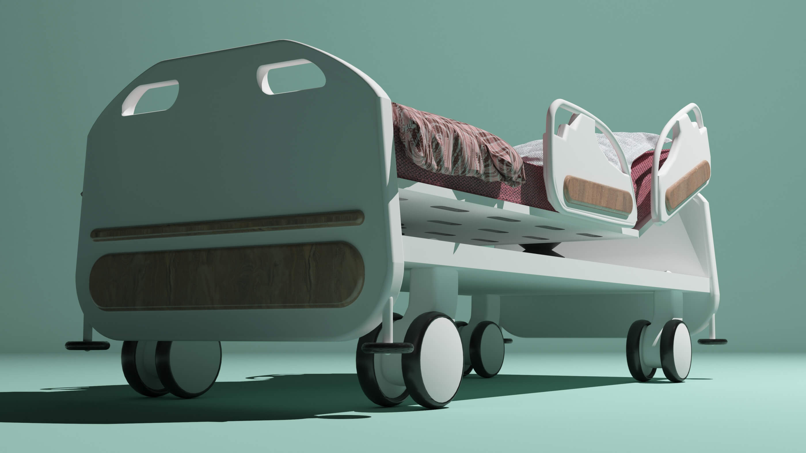 Hospital Bed 5 3D Model by Pictorer