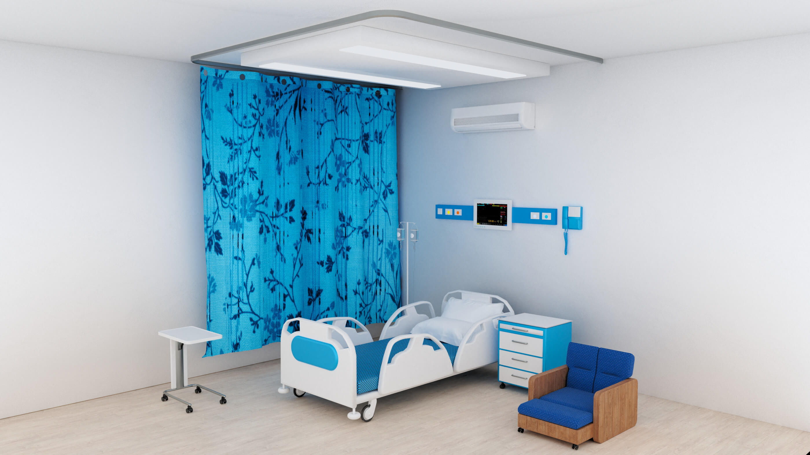 Hospital Room 6 3D Model by