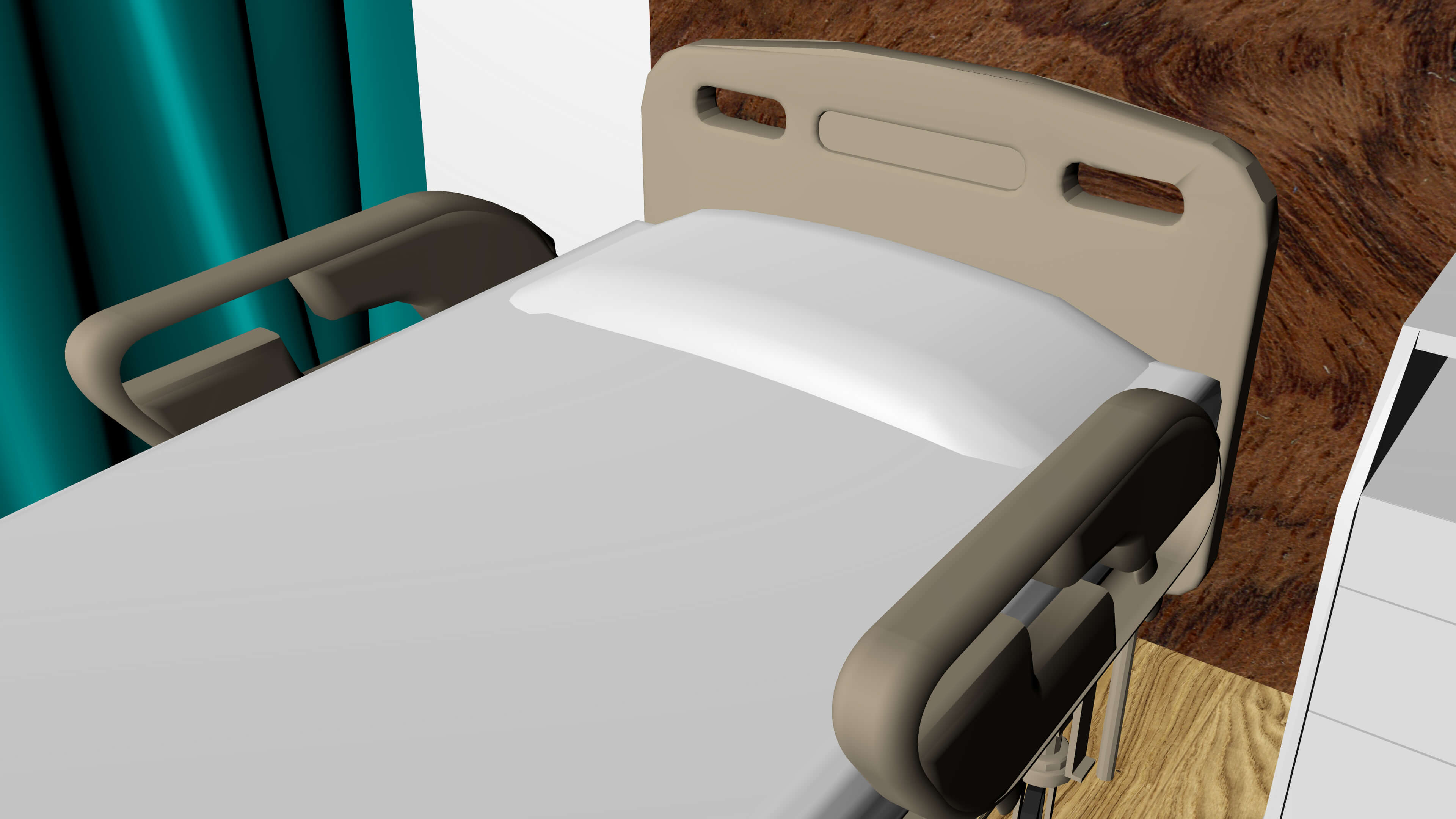 Hospital Ward 9 - 8K 3D Model by Pictorer