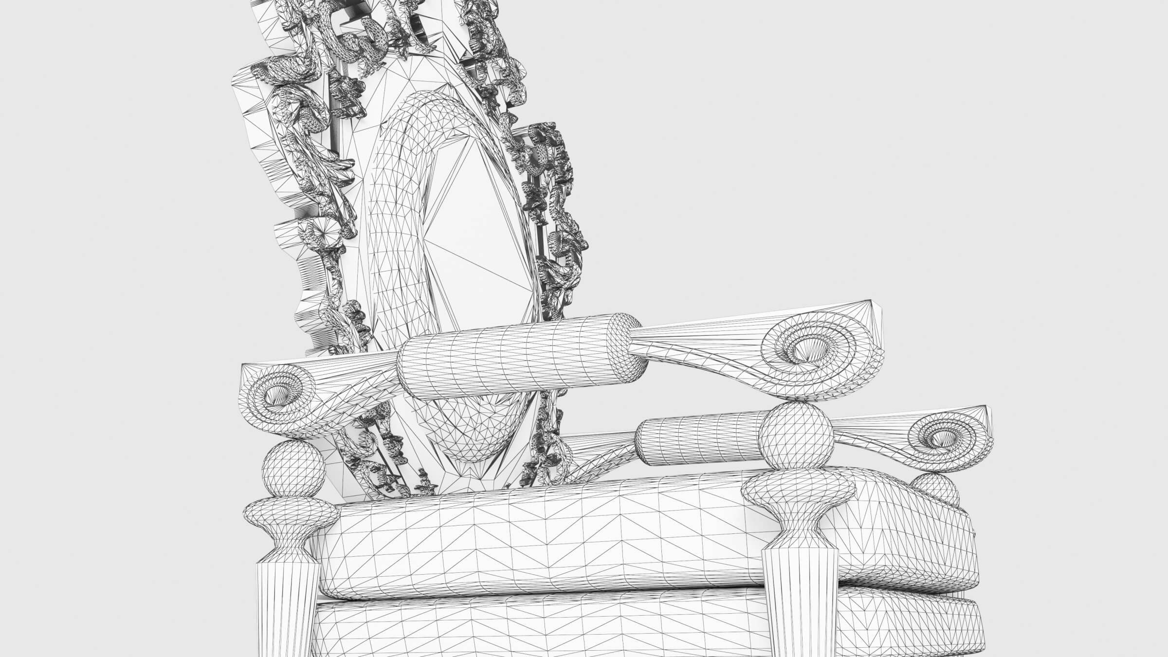 King Throne Chair Drawing