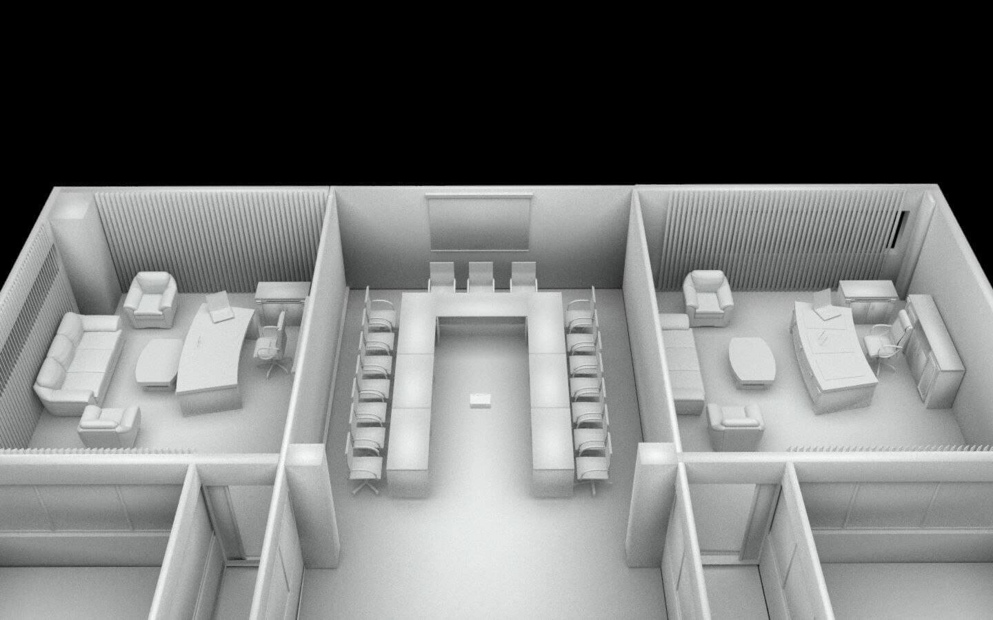 Office Floor - 3D Model by Pictorer