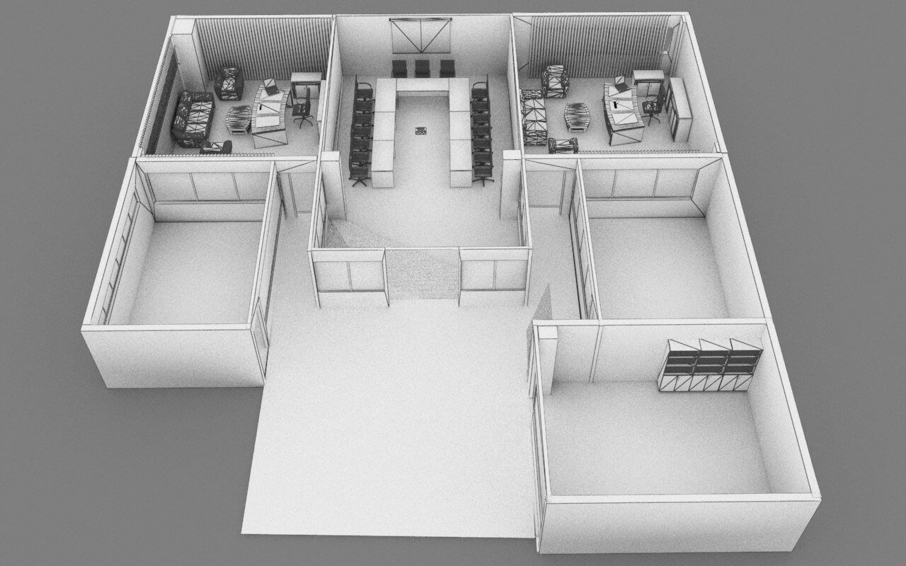 Office Floor - 3D Model by Pictorer