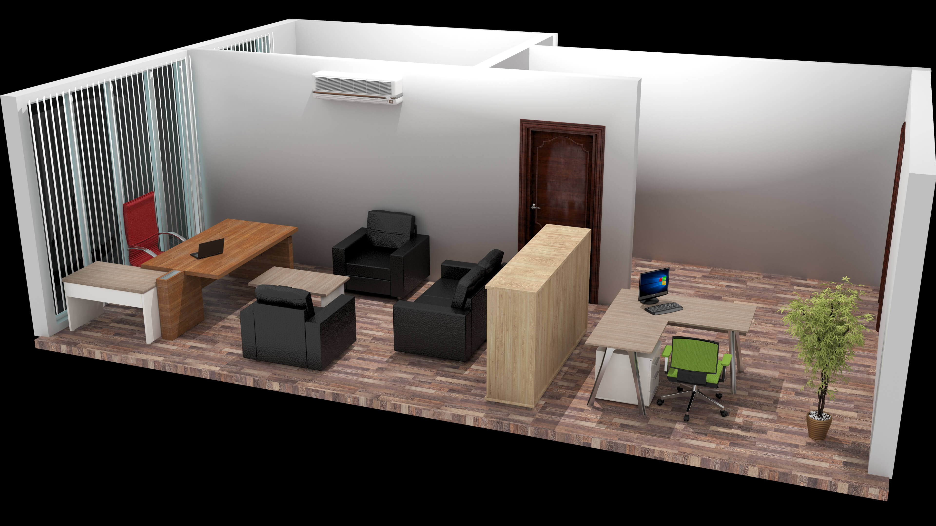 Office Interior - 3D Model by Pictorer