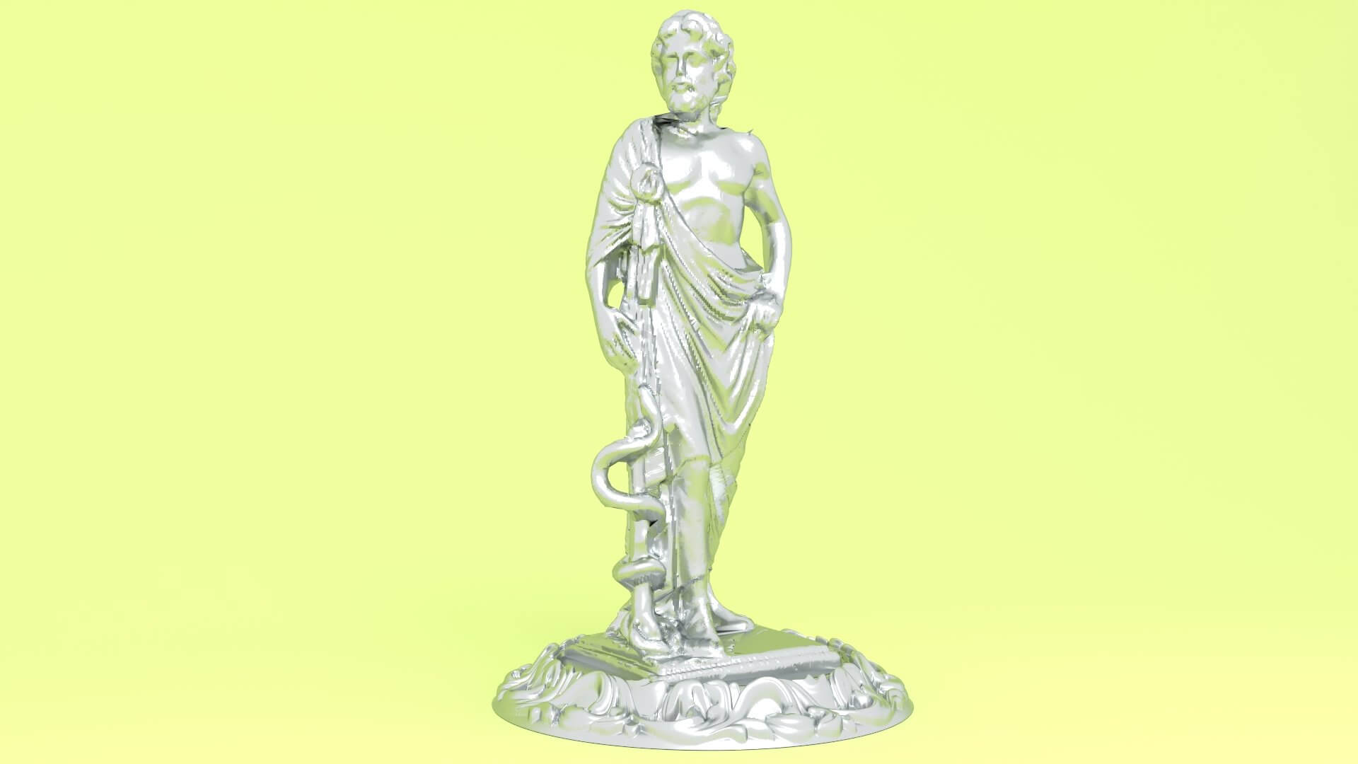 Roman Emperor Statue 3D Model by Pictorer