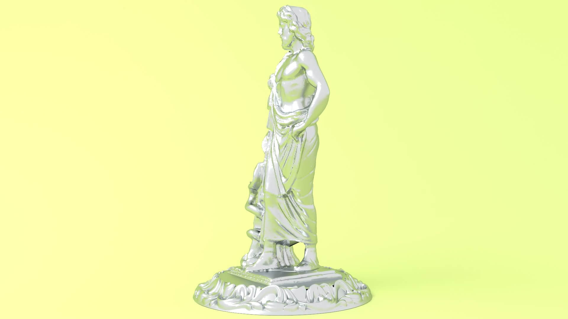 Roman Emperor Statue 3D Model by Pictorer