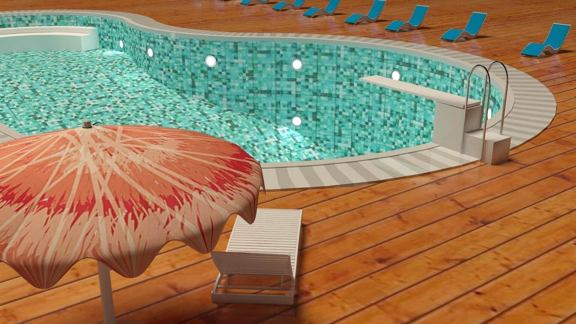 Swimming Pool - 3D Model by Pictorer