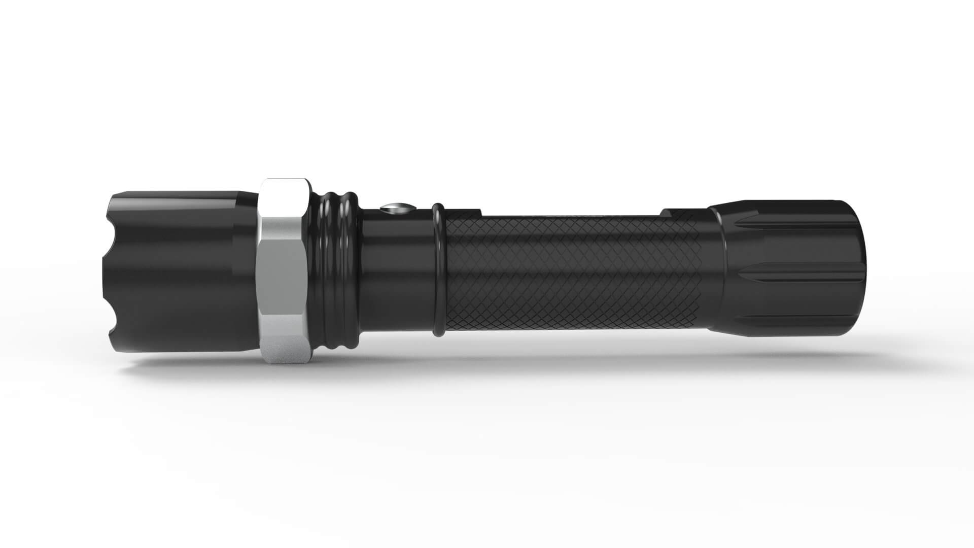 Tactical Flashlight - 3D Model by Pictorer