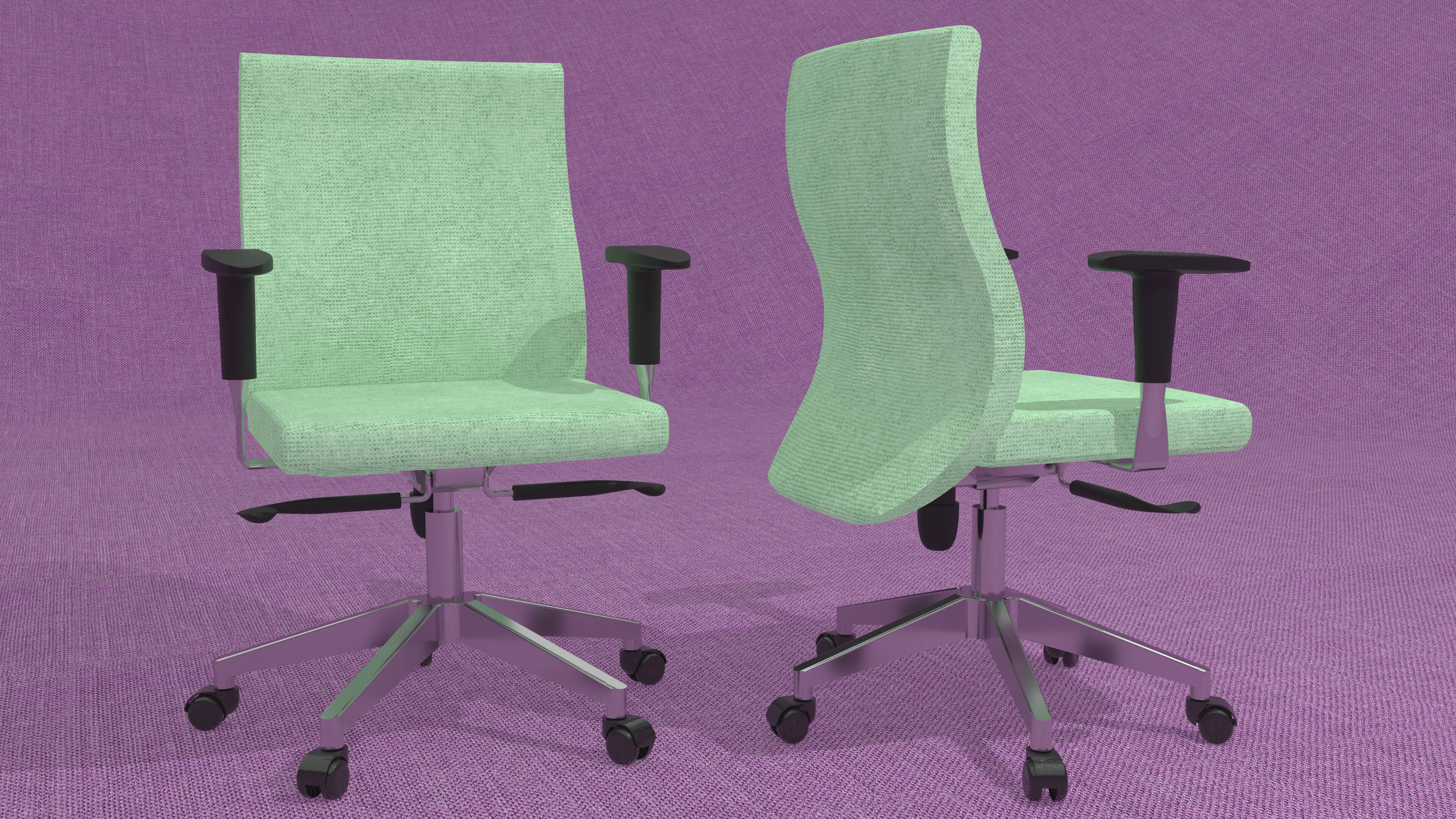 Office Task Chair - 3D Model by Pictorer