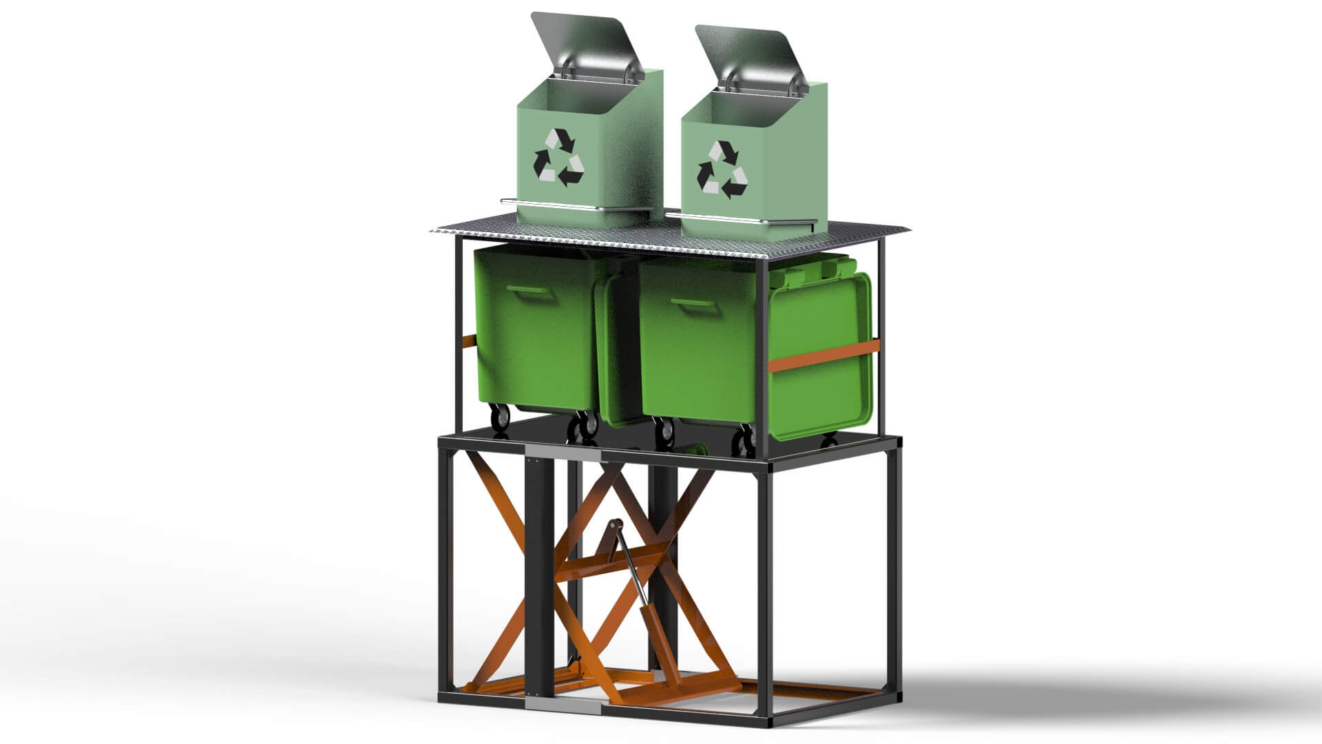 Underground Waste Bin 3D Model by Pictorer