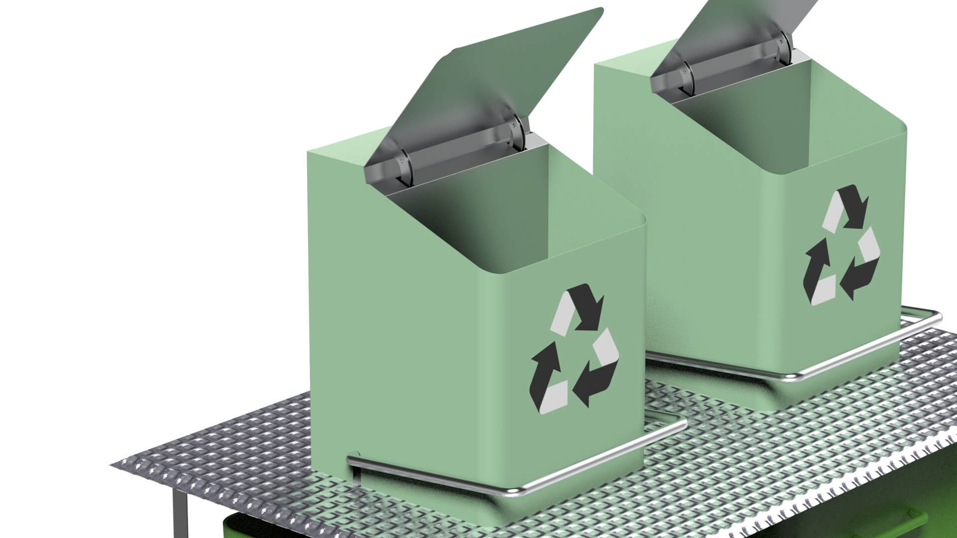 Underground Waste Bin 3D Model by Pictorer