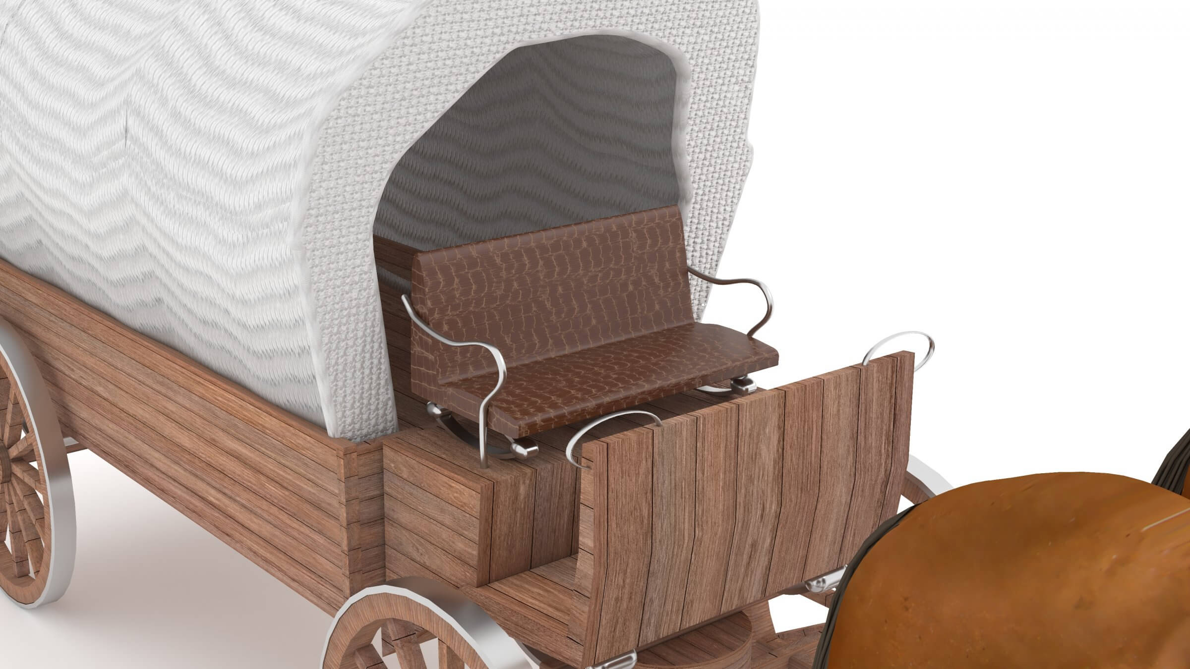 Western Model Example Western Wagon 6 - 3D Model by Pictorer