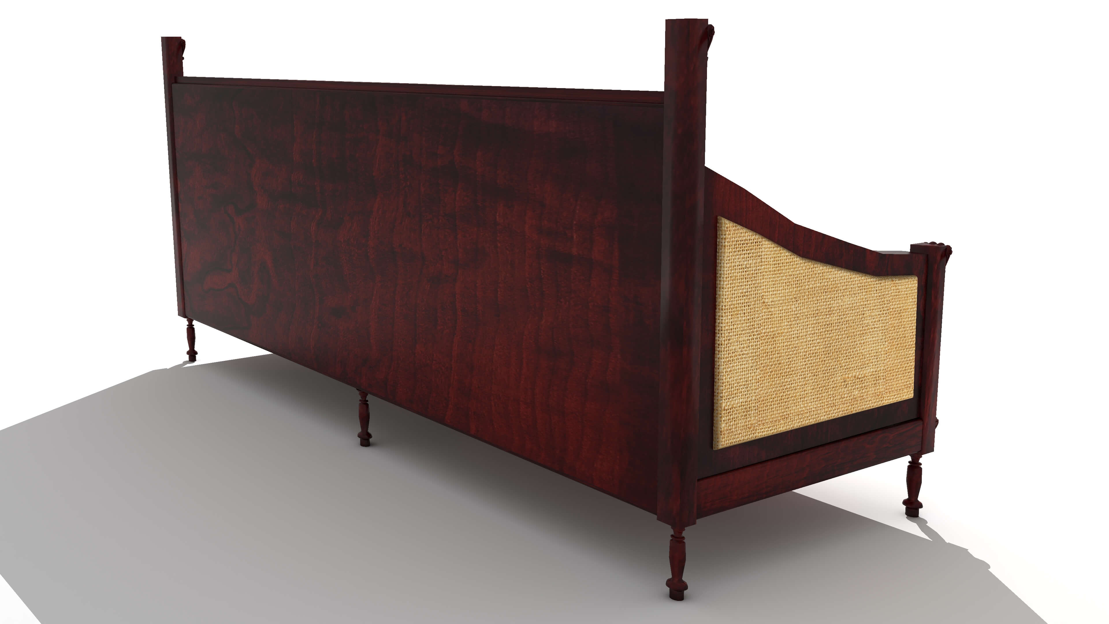 Wooden Sofa Version - 3D Model by Pictorer