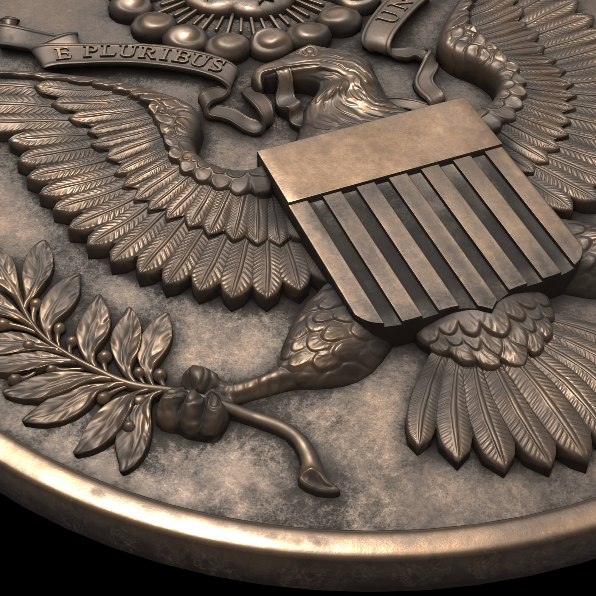 Great Seal USA 3D Model by pililpchenko