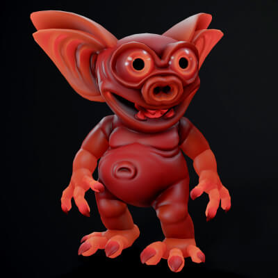 Stylized Demon Unreal Unity 18 Animations Rig in Maya - 3D Model by ...