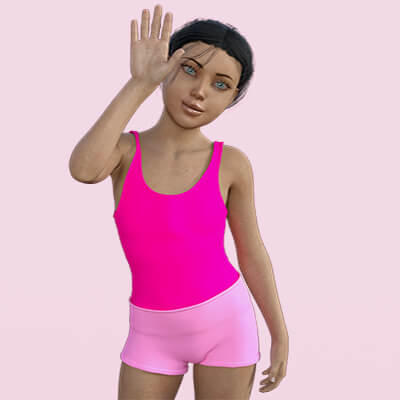 ANA Child Standing Poses for G8F