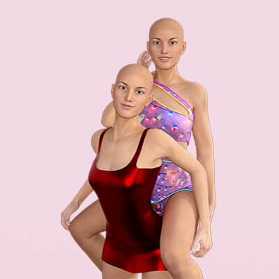 Best Friends Pose for G3F